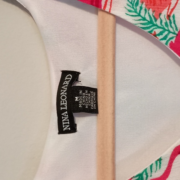 Nina Leonard Flamingo Dress NWT - Picture 3 of 5